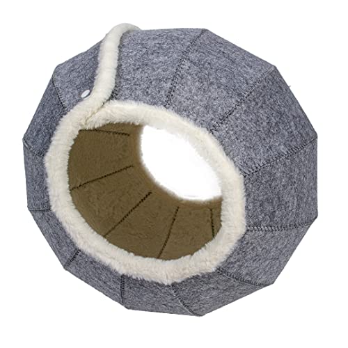 Katzenhaus Jane 42 x 39 x 42 cm, Grau/Weiß Katzenhaus Jane 42 x 39 x 42 cm, Grau/Weiß von Duvoplus