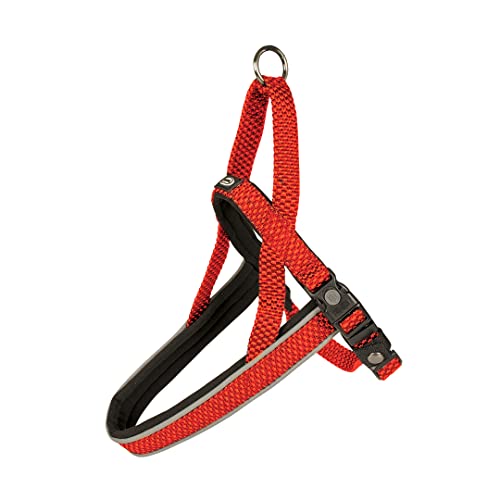 duvoplus, Bequemes und zeitgenössisches Geschirr, Serie EXPLOR East, Robustes und wasserdichtes Geschirr, 80 – 100 cm/25 mm, rot, wasserfest, langlebige Qualität, ideal für Spaziergänge duvoplus, Bequemes und zeitgenössisches Geschirr, Serie EXPLOR East, Robustes und wasserdichtes Geschirr, 80 – 100 cm/25 mm, rot, wasserfest, langlebige Qualität, ideal für Spaziergänge von Duvoplus