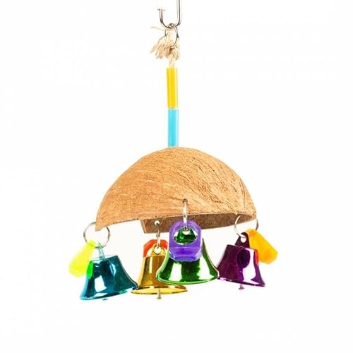 duvoplus, Birdtoy Regenschirm Coco bunt mit Glocken, 13 x 13 x 19 cm, gemischte Farben, Vögel von Duvoplus