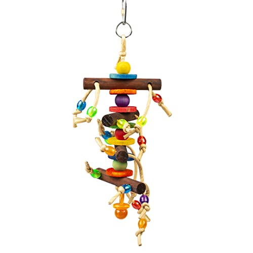 duvoplus, Bunte Anhänger – Holzblöcke & Spielzeug, 28 x 10,2 x 6 cm, Mehrfarbig, Vögel, Mehrfarbig von Duvoplus