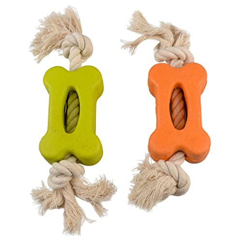 duvoplus, Eco Gummi Knochen, flach, Bambus/Reis + Baumwolle, 27 x 6,5 x 3,8 cm, Spielzeug, Hund duvoplus, Eco Gummi Knochen, flach, Bambus/Reis + Baumwolle, 27 x 6,5 x 3,8 cm, Spielzeug, Hund von duvoplus