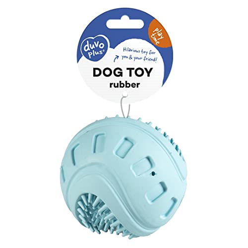 duvoplus, Gummi Giggle Ribble Ball 8,5 x 8,5 x 8,5 cm, Blau, Spielzeug, Blau, Hund duvoplus, Gummi Giggle Ribble Ball 8,5 x 8,5 x 8,5 cm, Blau, Spielzeug, Blau, Hund von Duvoplus