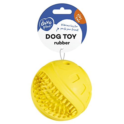 duvoplus, Gummi Giggle Ribble Ball 8,5 x 8,5 x 8,5 cm, Gelb, Spielzeug, Gelb, Hund duvoplus, Gummi Giggle Ribble Ball 8,5 x 8,5 x 8,5 cm, Gelb, Spielzeug, Gelb, Hund von Duvoplus