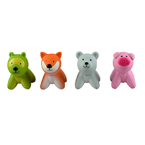 duvoplus, Latex Fuchs/Schweine/Hund/Bär, 6 x 9 x 9,5 cm, Spielzeug, Hund von Duvoplus