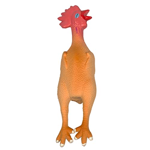 duvoplus, Latex Quietschendes Huhn, 26 cm, Mehrfarbig, Spielzeug von duvoplus