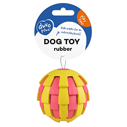 duvoplus, Pitahaya Gummiball 6,5 x 6,5 x 6,5 cm, Mehrfarbig, Spielzeug, Mehrfarbig, Hund von Duvoplus