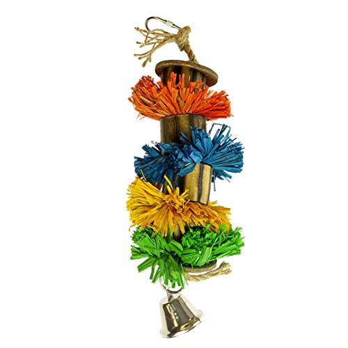 duvoplus, Pompon aus Raphia, mit Bambus und Kokosfaser, L – 29 x 8,9 x 8,9 cm, Mehrfarbig, Vögel, Mehrfarbig duvoplus, Pompon aus Raphia, mit Bambus und Kokosfaser, L – 29 x 8,9 x 8,9 cm, Mehrfarbig, Vögel, Mehrfarbig von Duvoplus
