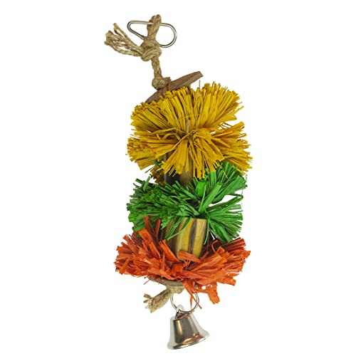 duvoplus, Pompon aus Raphia mit Bambus und Kokosfaser S – 24,1 x 6,4 x 6,4 cm, Mehrfarbig, Vögel, Mehrfarbig duvoplus, Pompon aus Raphia mit Bambus und Kokosfaser S – 24,1 x 6,4 x 6,4 cm, Mehrfarbig, Vögel, Mehrfarbig von Duvoplus
