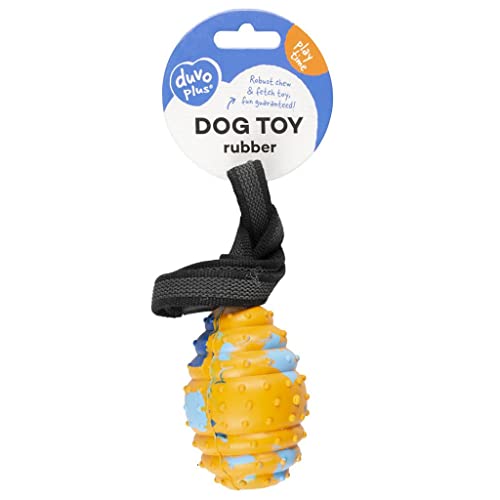 duvoplus, Rugby aus Gummi Smash M – 40 x 6,8 x 6,8 cm, Mehrfarbig, Spielzeug, Mehrfarbig, Hund von Duvoplus