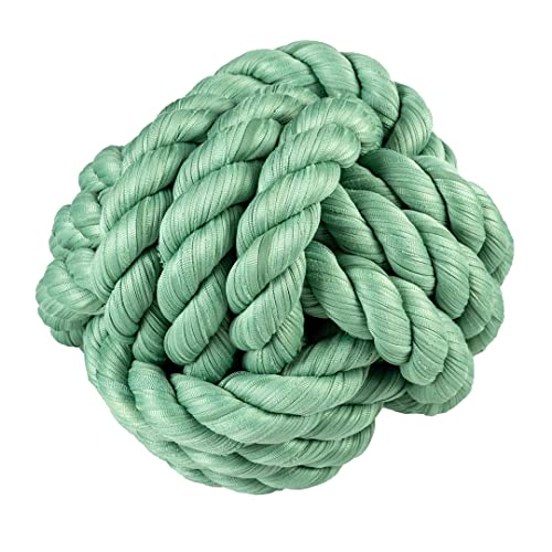 duvoplus, Seil aus Sweater, Ball, L, 20 x 20 x 20 cm, Grün, Spielzeug, Grün, Hund von Duvoplus