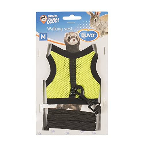 duvoplus, Wanderweste für kleine Säugetiere M – 7 x 10 x 2 cm, Gelb/Grün, anpassbare Weste mit Leine aus Stretch, sicher zu bewegen, hochwertiges Nylon, waschbar, inkl. Glöckchen duvoplus, Wanderweste für kleine Säugetiere M – 7 x 10 x 2 cm, Gelb/Grün, anpassbare Weste mit Leine aus Stretch, sicher zu bewegen, hochwertiges Nylon, waschbar, inkl. Glöckchen von Duvoplus