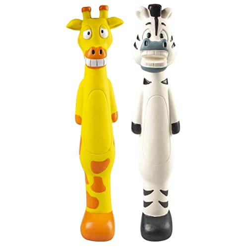 duvoplus, Zebra/Giraffe aus Latex, 6 x 7 x 30,5 cm, Spielzeug, Hund von Duvoplus