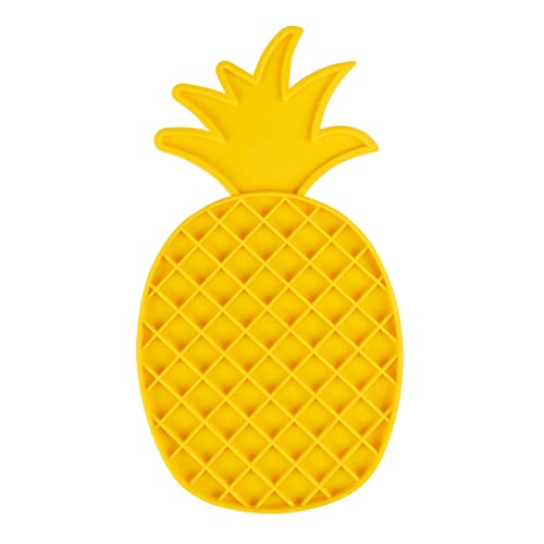 duvoplus Leckmatte, Ananas, 30 x 16 x 1 cm, Gelb von Duvoplus