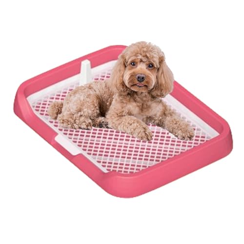Hundetraining Toilette, Hundetoiletten, Töpfchen-Trainingstablett, Hund Töpfchen Zaun, Haustier-Toiletten-Toilettentablett, Welpen-Trainingstablett, Welpentoilette für kleine große ältere Hunde, Rosa Hundetraining Toilette, Hundetoiletten, Töpfchen-Trainingstablett, Hund Töpfchen Zaun, Haustier-Toiletten-Toilettentablett, Welpen-Trainingstablett, Welpentoilette für kleine große ältere Hunde, Rosa von dzqad