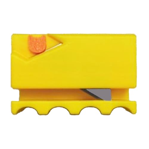 dzqad Cardboard Strip Cutter, Kartonschneider Für Katzenkratzbretter, 3D Gedruckter Pappkarton Schneider, Katzenförmige Kratzkarton Schneidemaschine, Gelb dzqad Cardboard Strip Cutter, Kartonschneider Für Katzenkratzbretter, 3D Gedruckter Pappkarton Schneider, Katzenförmige Kratzkarton Schneidemaschine, Gelb von dzqad