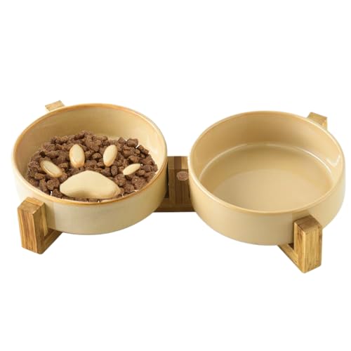 dzqad Hundefutternapf Slow Feeder | rutschfeste Keramik Hundenapf Station mit Ständer - Haustierzubehör für Haus Garten Indoor Outdoor Stehen Auto Camping dzqad Hundefutternapf Slow Feeder | rutschfeste Keramik Hundenapf Station mit Ständer - Haustierzubehör für Haus Garten Indoor Outdoor Stehen Auto Camping von dzqad