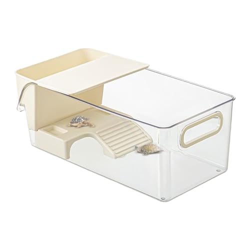 dzqad Schildkröten Aquarium | Multifunktionales Terrarium | Transparentes Terrarium mit Sonnenbereich für Reptilienfütterung, Landschildkröten, Einsiedlerkrebse, Frösche zur Beobachtung täglicher dzqad Schildkröten Aquarium | Multifunktionales Terrarium | Transparentes Terrarium mit Sonnenbereich für Reptilienfütterung, Landschildkröten, Einsiedlerkrebse, Frösche zur Beobachtung täglicher von dzqad