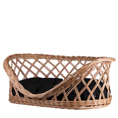 e-wicker24 Alles aus Weide Korb, Weidenkorb, Hundebett, Katzenkorb, Hundehütte, ovales Hundekissen, gefüttert mit braunem Kissen e-wicker24 Alles aus Weide Korb, Weidenkorb, Hundebett, Katzenkorb, Hundehütte, ovales Hundekissen, gefüttert mit braunem Kissen von e-wicker24 Alles aus Weide