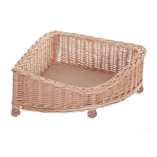 e-wicker24 Alles aus Weide Lager aus Weide für Hund/Katze mit Weichen Kissen Liegestuhl für Tiere Katzenlager/Hundlager Hundebett/Katzenbett 53x53 H14/25 e-wicker24 Alles aus Weide Lager aus Weide für Hund/Katze mit Weichen Kissen Liegestuhl für Tiere Katzenlager/Hundlager Hundebett/Katzenbett 53x53 H14/25 von e-wicker24 Alles aus Weide