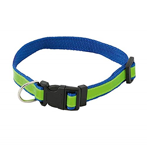 eBuyGB Reflektierendes Hundehalsband, hohe Sichtbarkeit, reflektierend, verstellbar, Blau von eBuyGB