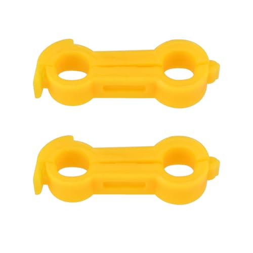eMagTech 2 Stück 5 mm Behandlungsringe für Gespreizte Beine von Vögeln Spreizbeine Hobble-Beinbänder für Ausstellungswellensittiche Unzertrennliche Und Sittiche Orange von eMagTech