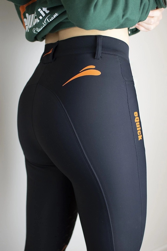 eQuick® Reithose Venere Schwarz Schwarz, Gr. 42 It / 38 De von eQuick