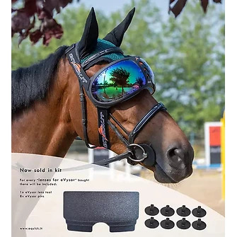 eQuick® eVysor Brillengläser Kit mirrored rainbow Ersatz-Brillengläser von eQuick