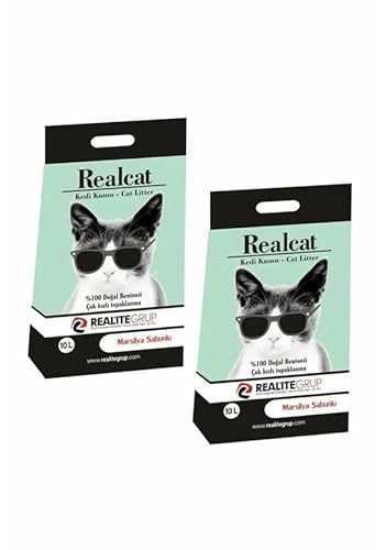 Katzenstreu Realcat Marseille Seifen 10L x 2 STK. (2 x 10 Liter, Marseille) von ealcat kedi kumu-cat litter