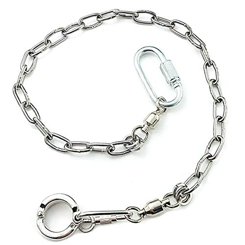 ebamaz Edelstahl Papageien Fußkette für kleine mittelgroße und große Vögel für Haustier-Training(Nr. 15 (14,5 mm)) von ebamaz