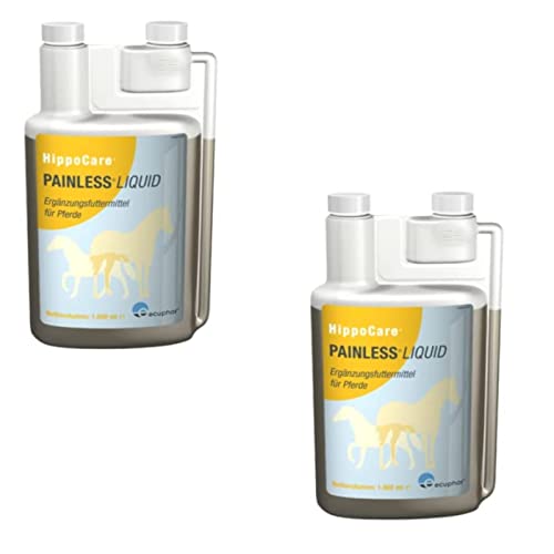 ecuphar HippoCare Painless Liquid zur Unterstützung der Gelenkfunktion bei Pferden - Doppelpack - 2 x 1000 ml von ecuphar