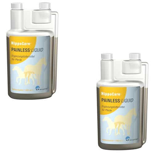 ecuphar HippoCare Painless Liquid zur Unterstützung der Gelenkfunktion bei Pferden - Doppelpack - 2 x 1000 ml von ecuphar