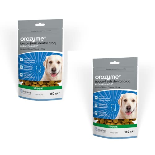 ecuphar Orozyme Bucco-Fresh Dental Croq für große Hunde - Doppelpack - 2 x 150g von ecuphar