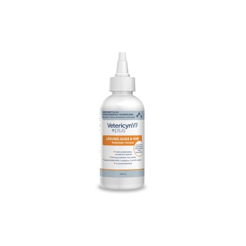 ecuphar Vetericyn VF +Plus | 120 ml | Augen- & Ohrenreiniger für alle Tiere | Enthält Weder Alkohol, Steroide noch Antibiotika | Zum Reinigen & Spülen von Haut & Schleimhaut ecuphar Vetericyn VF +Plus | 120 ml | Augen- & Ohrenreiniger für alle Tiere | Enthält Weder Alkohol, Steroide noch Antibiotika | Zum Reinigen & Spülen von Haut & Schleimhaut von ecuphar
