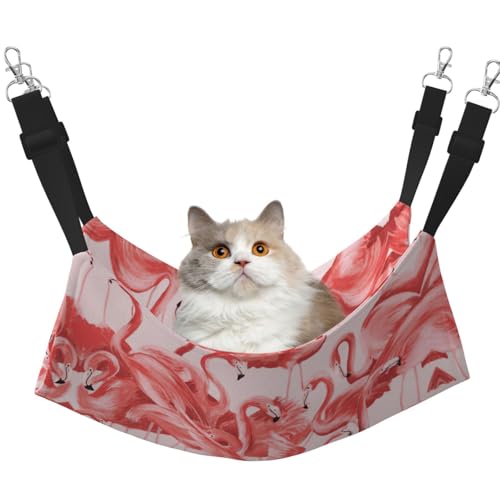eeprty Flamingo Haustier-Käfig-Hängematte, warme Haustier-Hängematte, weiche Hängematte für den Winter, warm eeprty Flamingo Haustier-Käfig-Hängematte, warme Haustier-Hängematte, weiche Hängematte für den Winter, warm von eeprty