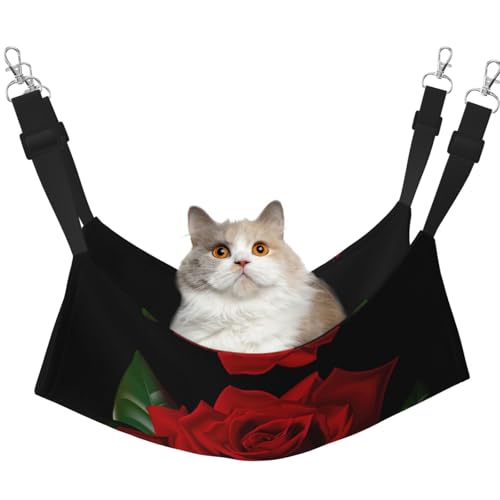 eeprty Haustier-Käfig-Hängematte, Gothic-Rose, warme Haustier-Hängematte, weiche Hängematte für den Winter, warm von eeprty