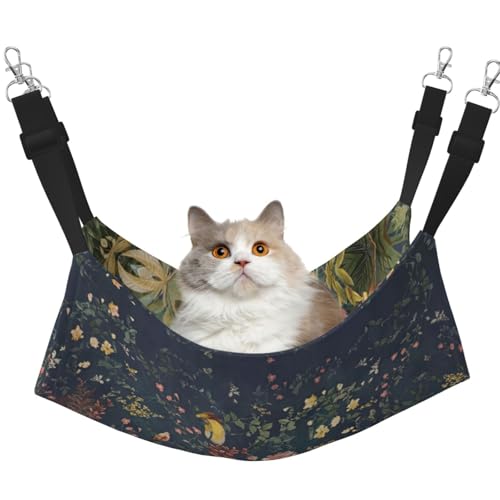 eeprty Haustier-Käfig-Hängematte, mit Blumen, Vögel, warm, weich, zum Aufhängen, für den Winter, warm eeprty Haustier-Käfig-Hängematte, mit Blumen, Vögel, warm, weich, zum Aufhängen, für den Winter, warm von eeprty