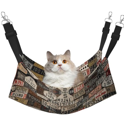 eeprty Haustier-Käfig-Hängematte für alte Nummernschilder, warme Haustier-Hängematte, weiche hängende Katzenbett-Matte, Winter, warm eeprty Haustier-Käfig-Hängematte für alte Nummernschilder, warme Haustier-Hängematte, weiche hängende Katzenbett-Matte, Winter, warm von eeprty