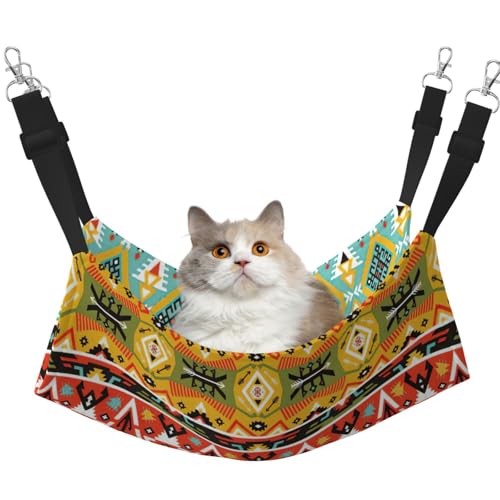 eeprty Haustier-Käfig-Hängematte im Bohemian-Stil, warme Haustier-Hängematte, weiche hängende Katzenbett-Matte, Winter, warm eeprty Haustier-Käfig-Hängematte im Bohemian-Stil, warme Haustier-Hängematte, weiche hängende Katzenbett-Matte, Winter, warm von eeprty