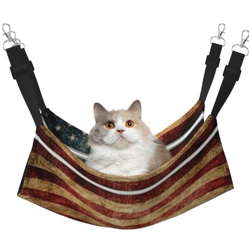eeprty Haustier-Käfig-Hängematte mit alter Flagge, warme Haustier-Hängematte, weiche Hängematte für den Winter, warm eeprty Haustier-Käfig-Hängematte mit alter Flagge, warme Haustier-Hängematte, weiche Hängematte für den Winter, warm von eeprty