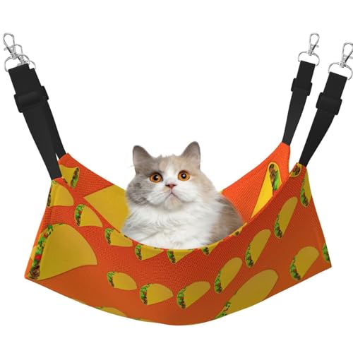 eeprty Lustige Haustier-Käfig-Hängematte mit Lebensmittelmuster, warme Haustier-Hängematte, weiche hängende Katzenbett-Matte, Winter, warm eeprty Lustige Haustier-Käfig-Hängematte mit Lebensmittelmuster, warme Haustier-Hängematte, weiche hängende Katzenbett-Matte, Winter, warm von eeprty