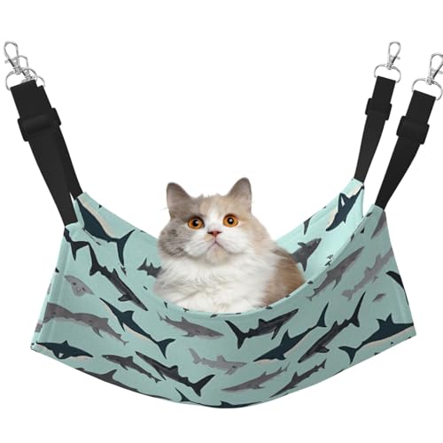 eeprty Shark Haustier-Käfig-Hängematte, warme Haustier-Hängematte, weiche Hängematte für den Winter, warm eeprty Shark Haustier-Käfig-Hängematte, warme Haustier-Hängematte, weiche Hängematte für den Winter, warm von eeprty