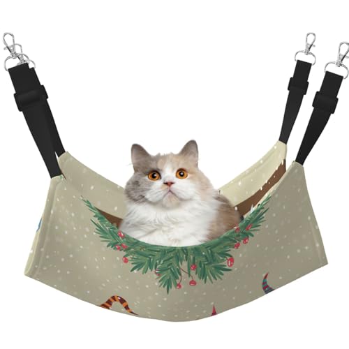 eeprty Weihnachtswichtel-Hängematte für Haustierkäfige, warme Haustier-Hängematte, weiche Hängematte für den Winter, warm von eeprty