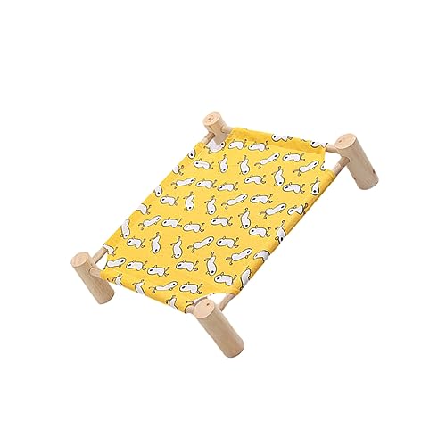 eexuujkl Atmungsaktives und feuchtigkeitsbeständiges Hundebett aus erhöhtem Holz für kleine Haustiere. Abnehmbares und waschbares Haustierbett, S Gelbe Bodenente eexuujkl Atmungsaktives und feuchtigkeitsbeständiges Hundebett aus erhöhtem Holz für kleine Haustiere. Abnehmbares und waschbares Haustierbett, S Gelbe Bodenente von eexuujkl