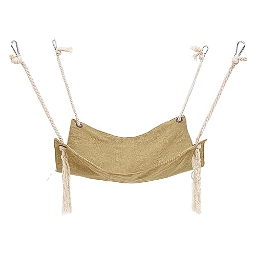eexuujkl Bequeme Hängehängematte, Katzenliege, Hängemattenbett, Kaninchen Hängebett, Hängebett für Katzen, Frettchen, Hängebett, Khaki eexuujkl Bequeme Hängehängematte, Katzenliege, Hängemattenbett, Kaninchen Hängebett, Hängebett für Katzen, Frettchen, Hängebett, Khaki von eexuujkl