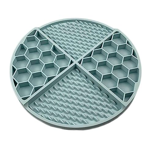 eexuujkl Fressmatte Licky Pad Verlangsamung des Essens Mehrfarbiger Welpenfutterspender Waschbarer Heimtierbedarf Futter für Katzen Universal Tierbedarf, Hellblau eexuujkl Fressmatte Licky Pad Verlangsamung des Essens Mehrfarbiger Welpenfutterspender Waschbarer Heimtierbedarf Futter für Katzen Universal Tierbedarf, Hellblau von eexuujkl