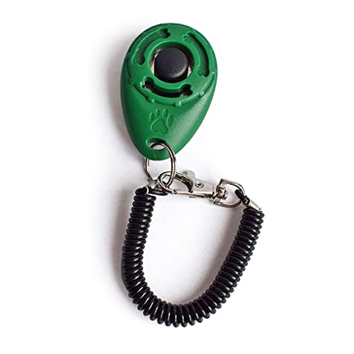 eexuujkl Haustier Trainings Handheld Gehorsam Verhaltenshilfen Essens Diät Knopf mit Handschlaufe Trainerzubehör Geschenke, Grün eexuujkl Haustier Trainings Handheld Gehorsam Verhaltenshilfen Essens Diät Knopf mit Handschlaufe Trainerzubehör Geschenke, Grün von eexuujkl