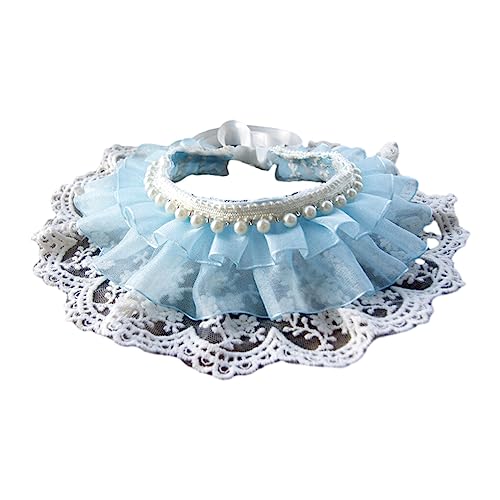 eexuujkl Süßes Spitzen Prinzessinnen Speicheltuch für Haustier Geburtstagsfeiern, Fotografie, Haustier Bandana, Kostüm, Katze, Hund, süße Spitze, Blaue Spitze,6 11 Katzen, M eexuujkl Süßes Spitzen Prinzessinnen Speicheltuch für Haustier Geburtstagsfeiern, Fotografie, Haustier Bandana, Kostüm, Katze, Hund, süße Spitze, Blaue Spitze,6 11 Katzen, M von eexuujkl