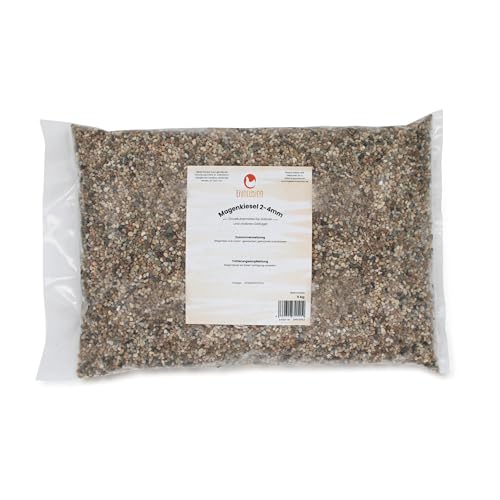 Eivolution Magenkiesel für Geflügel 2-4 mm - 5 kg - biotauglich - Fördert Beschäftigung und Zufriedenheit der Tiere von eivolution