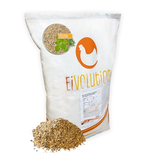 Eivolution Bio-Hühnerfutter Legemehl mit Oregano-Kräutermix 14 kg – Vollwertiges Alleinfutter für Legehennen, Wachteln und Geflügel – Natürlich, Gesund & Lecker Eivolution Bio-Hühnerfutter Legemehl mit Oregano-Kräutermix 14 kg – Vollwertiges Alleinfutter für Legehennen, Wachteln und Geflügel – Natürlich, Gesund & Lecker von eivolution