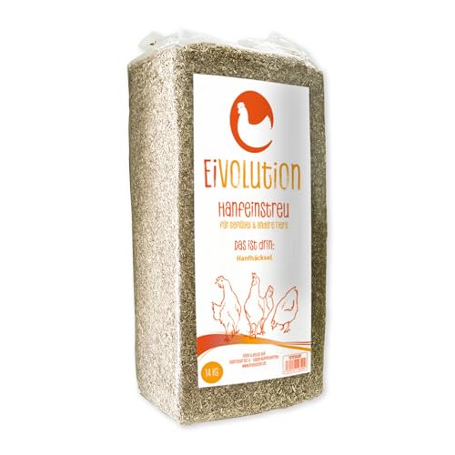 eivolution Hanfeinstreu 14 KG - Für Hühner, Nager wie Meerschweinchen und Kaninchen & Pferde - Extrem Saugfähig & Geruchsbindend - Staubarm eivolution Hanfeinstreu 14 KG - Für Hühner, Nager wie Meerschweinchen und Kaninchen & Pferde - Extrem Saugfähig & Geruchsbindend - Staubarm von eivolution